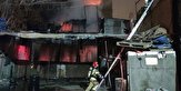آتش‌سوزی کارگاه تولید کفش در خیابان خیام تهران