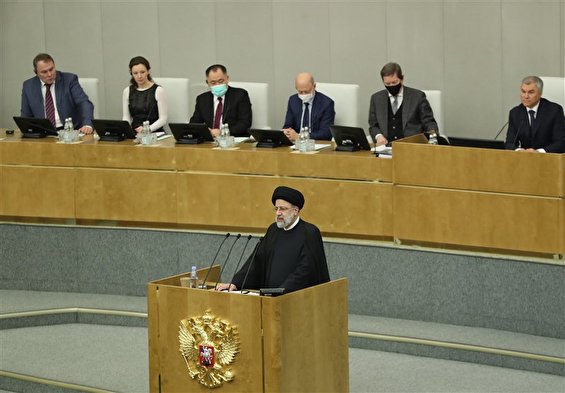 رئیسی در «مجلس دومای روسیه»: ایران به‌دنبال 