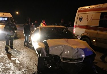 تصادف ۴ خودرو در اصفهان ۹ مصدوم برجا گذاشت