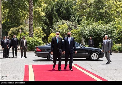 امیرعبداللهیان وزیر امور خارجه و عثمان الغانمی وزیر کشور عراق