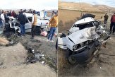 تصادف شدید در راژان با ۱۶ کشته و زخمی / باز هم ضعف ایمنی خودروهای داخلی